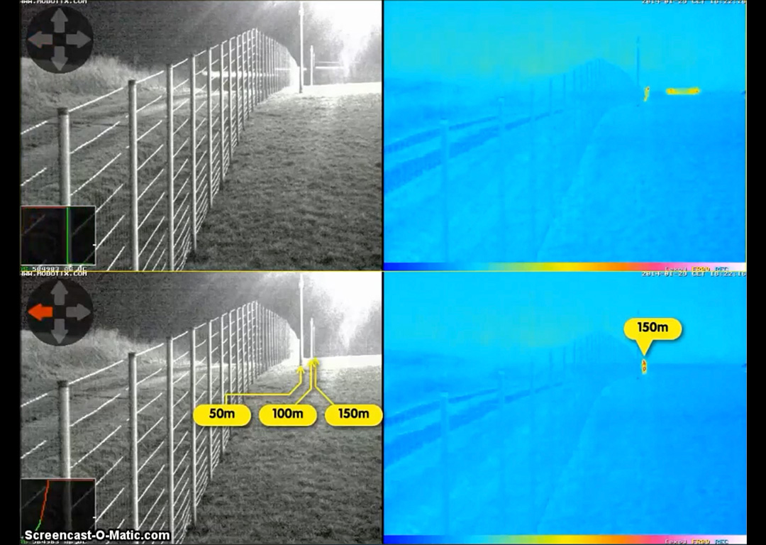 Sensor de seguridad en funcionamiento